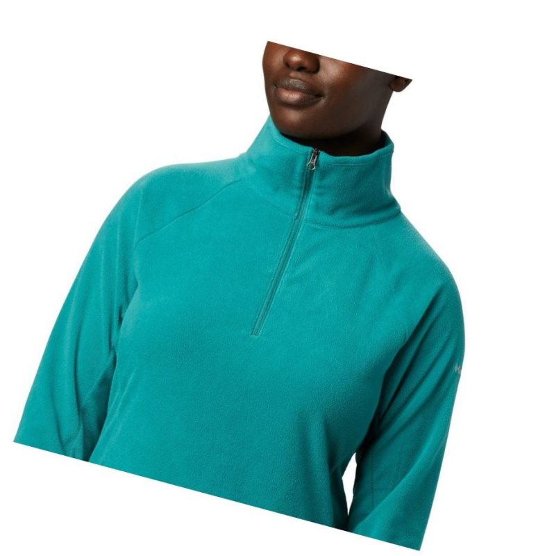 Bluza Columbia Glacial IV Half Zip Fleece Damskie Głęboka Zielone | 95SIZLDHF