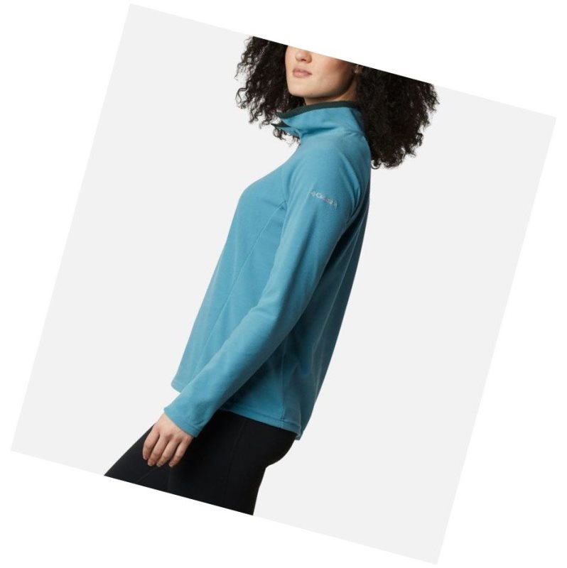 Bluza Columbia Glacial IV Half Zip Fleece Damskie Niebieskie | 32QXVBLRC