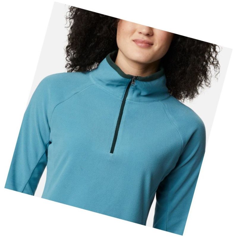 Bluza Columbia Glacial IV Half Zip Fleece Damskie Niebieskie | 32QXVBLRC