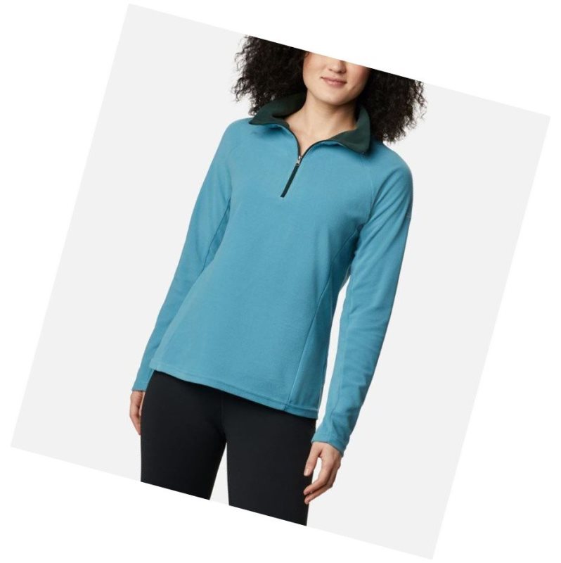 Bluza Columbia Glacial IV Half Zip Fleece Damskie Niebieskie | 32QXVBLRC