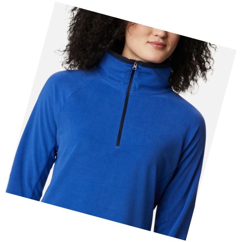 Bluza Columbia Glacial IV Half Zip Fleece Damskie Niebieskie Granatowe | 91SCDRQVW