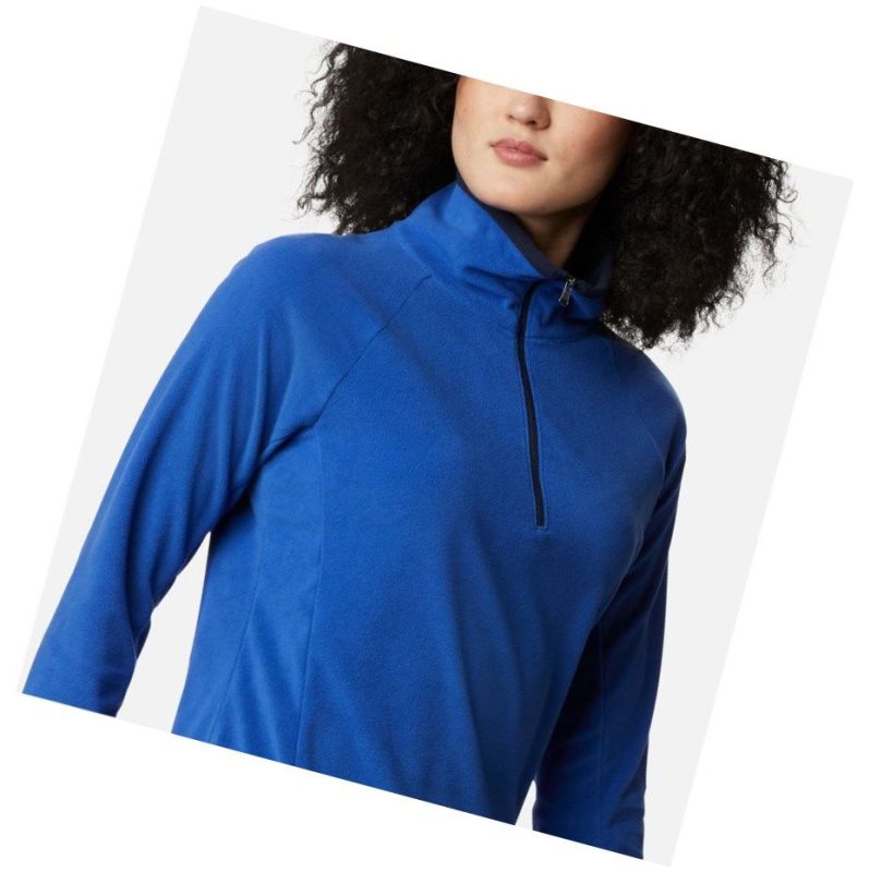 Bluza Columbia Glacial IV Half Zip Fleece Damskie Niebieskie Granatowe | 91SCDRQVW