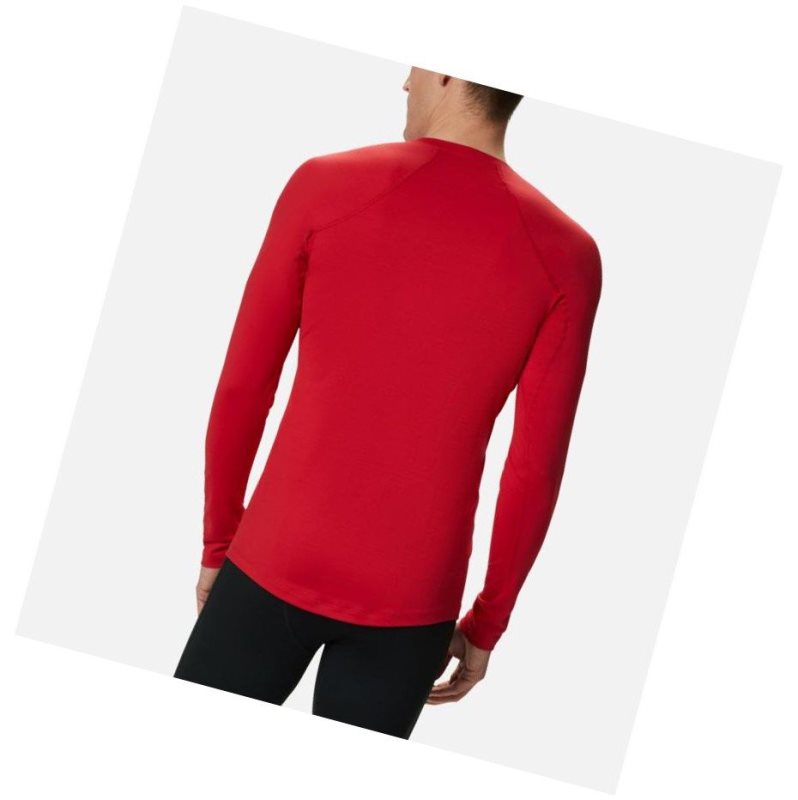 Bluza Columbia Heavyweight Stretch Long Sleeve Męskie Niebieskie Czerwone | 78KXPEVCI