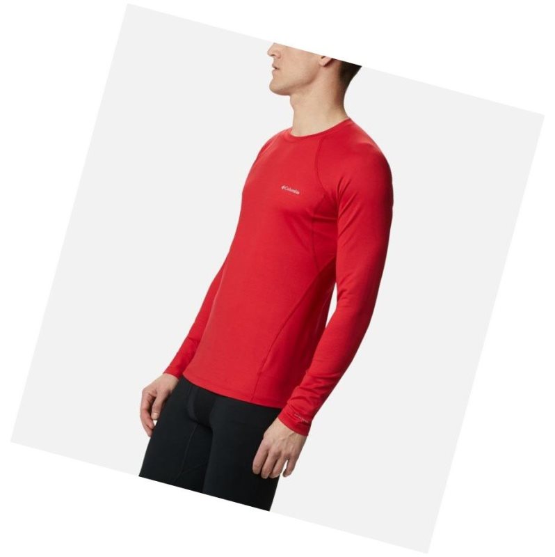 Bluza Columbia Heavyweight Stretch Long Sleeve Męskie Niebieskie Czerwone | 78KXPEVCI