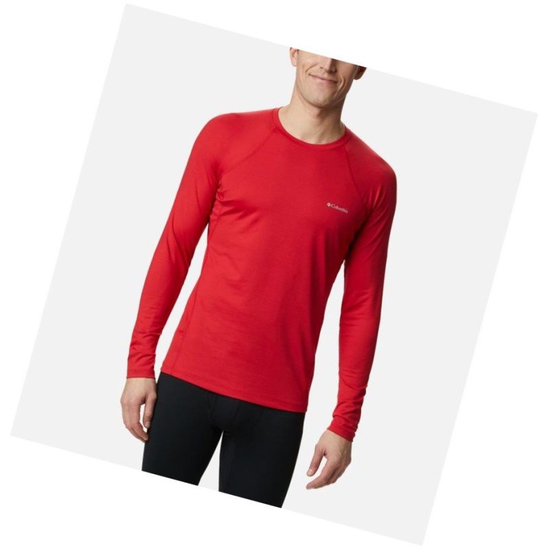 Bluza Columbia Heavyweight Stretch Long Sleeve Męskie Niebieskie Czerwone | 78KXPEVCI