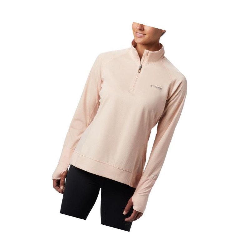 Bluza Columbia Irico Half-Zip Damskie Różowe | 32ZSBKNGL