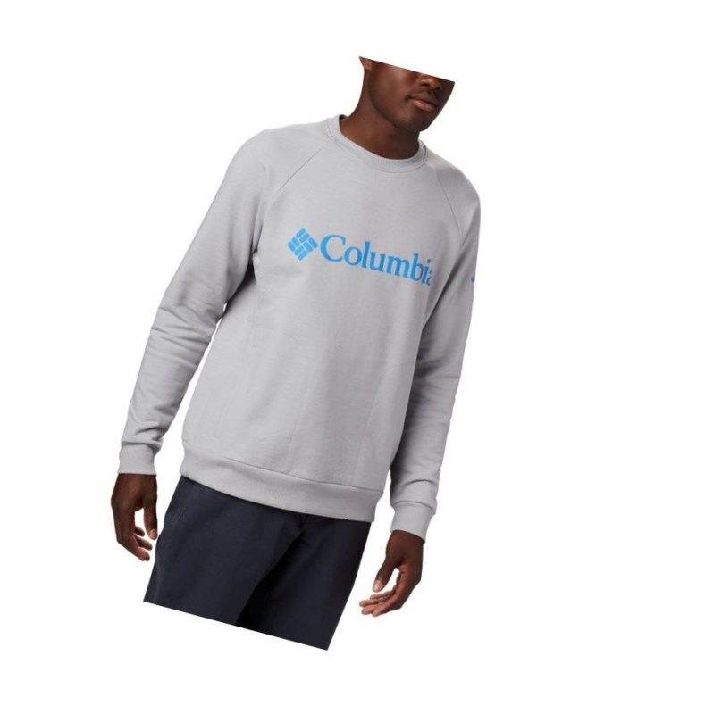 Bluza Columbia Lodge Crew Męskie Szare Lazur Niebieskie | 15INKYHCO