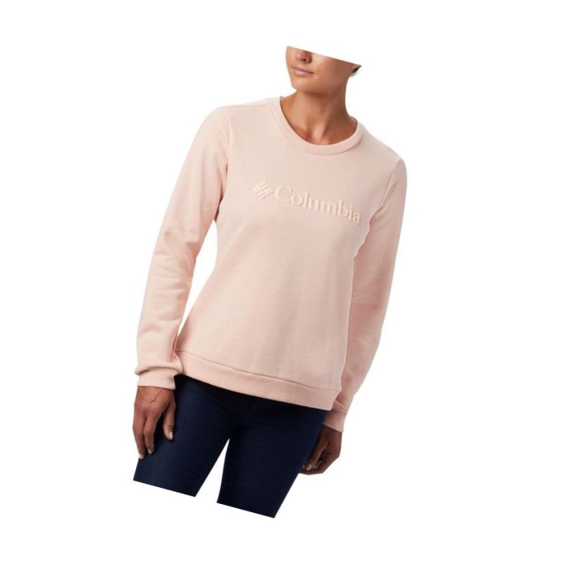 Bluza Columbia Logo Crew Top Damskie Różowe | 39XCLPTFQ