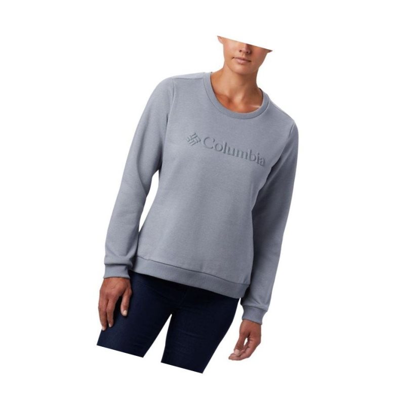 Bluza Columbia Logo Crew Top Damskie Szare | 50LDIGQOX