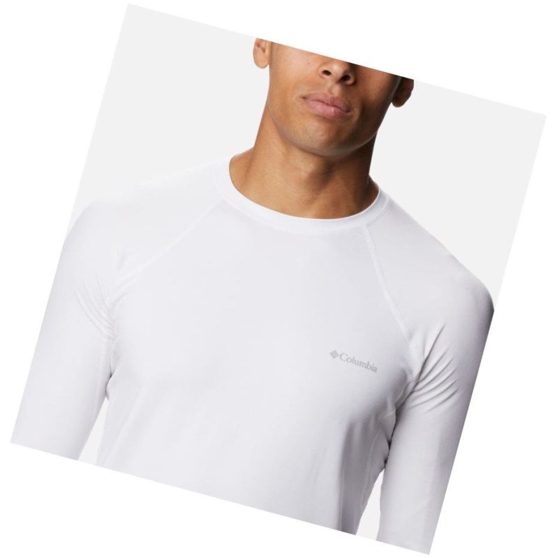 Bluza Columbia Midweight Stretch Baselayer Long Sleeve Męskie Białe | 10IGXFLBH