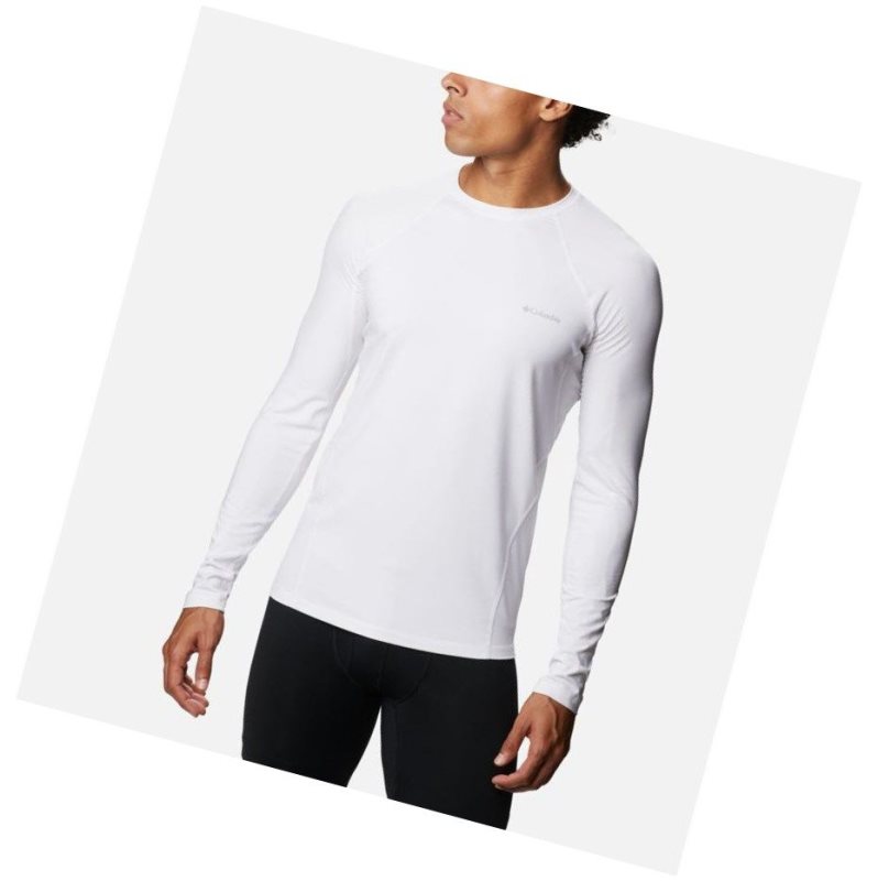 Bluza Columbia Midweight Stretch Baselayer Long Sleeve Męskie Białe | 10IGXFLBH