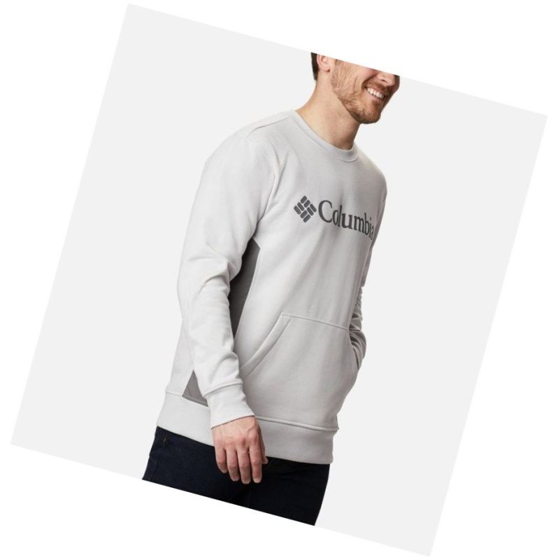 Bluza Columbia Minam River Crew Męskie Szare | 89DKZXUQM