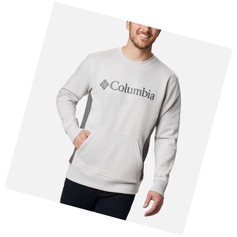 Bluza Columbia Minam River Crew Męskie Szare | 89DKZXUQM