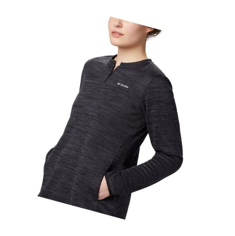 Bluza Columbia Northern Comfort Midlayer Damskie Czarne | 53KNLIJRZ