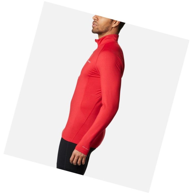 Bluza Columbia Omni-Heat 3D Knit Half Zip II Baselayer Męskie Niebieskie Czerwone | 73WJUOTKN