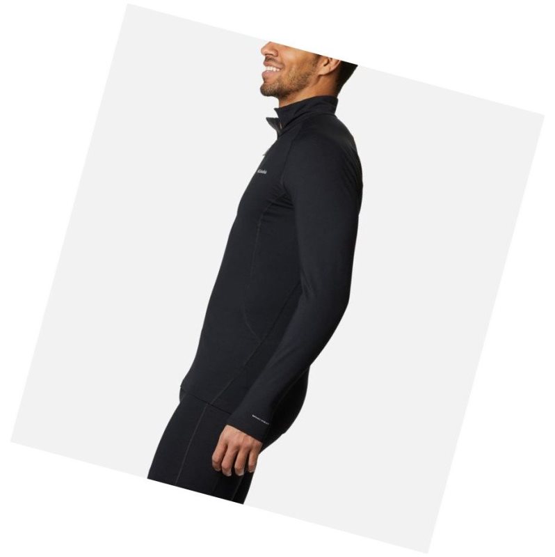 Bluza Columbia Omni-Heat 3D Knit Half Zip II Baselayer Męskie Czarne | 96WFERCSK