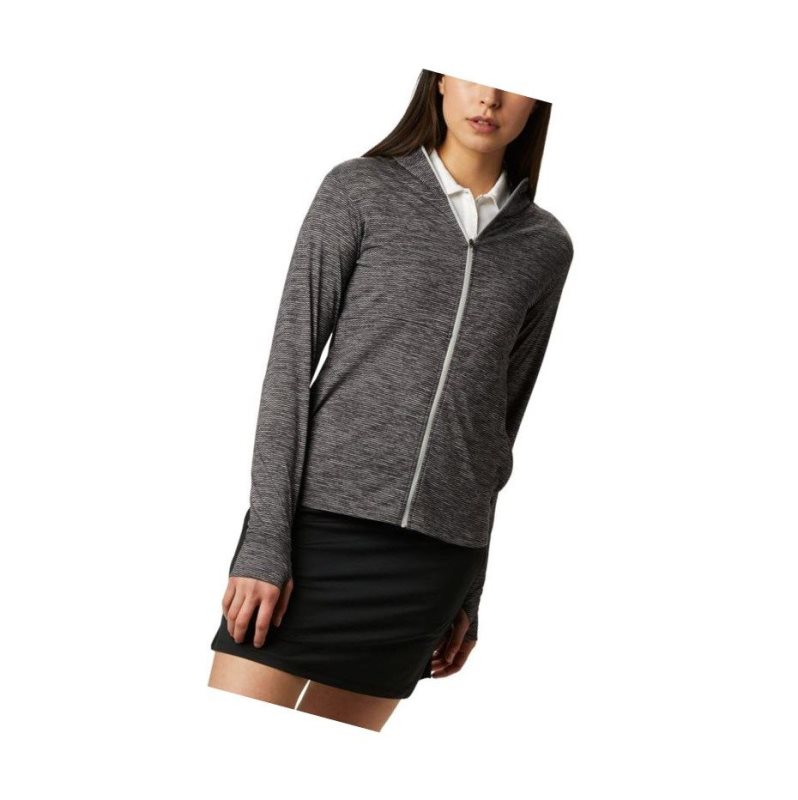 Bluza Columbia Omni-Wick Sky Full Zip Long Sleeve Damskie Czarne | 73OBYDSJP