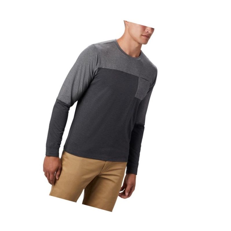 Bluza Columbia Outdoor Elements Long Sleeve Męskie Szare | 05DRGSPAN