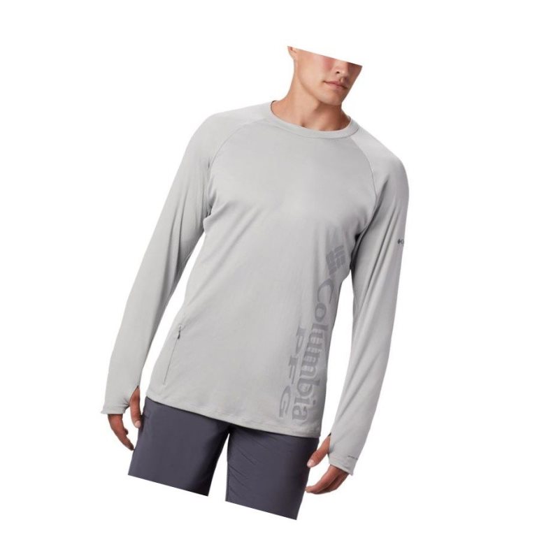 Bluza Columbia PFG Buoy Knit Long Sleeve Męskie Szare | 64XPTDLNF