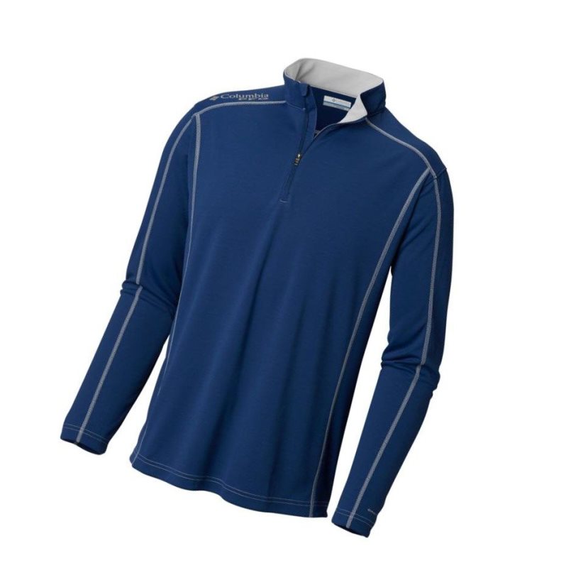 Bluza Columbia PFG Low Drag 1/4 Zip Top Męskie Ciemny Szare | 68LHYJRAK