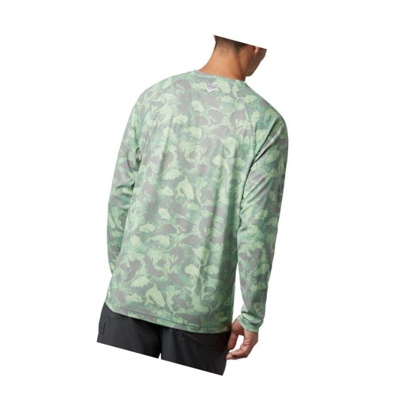 Bluza Columbia PFG Terminal Deflector Printed Long Sleeve Męskie Szare Camo | 59FCARDMN