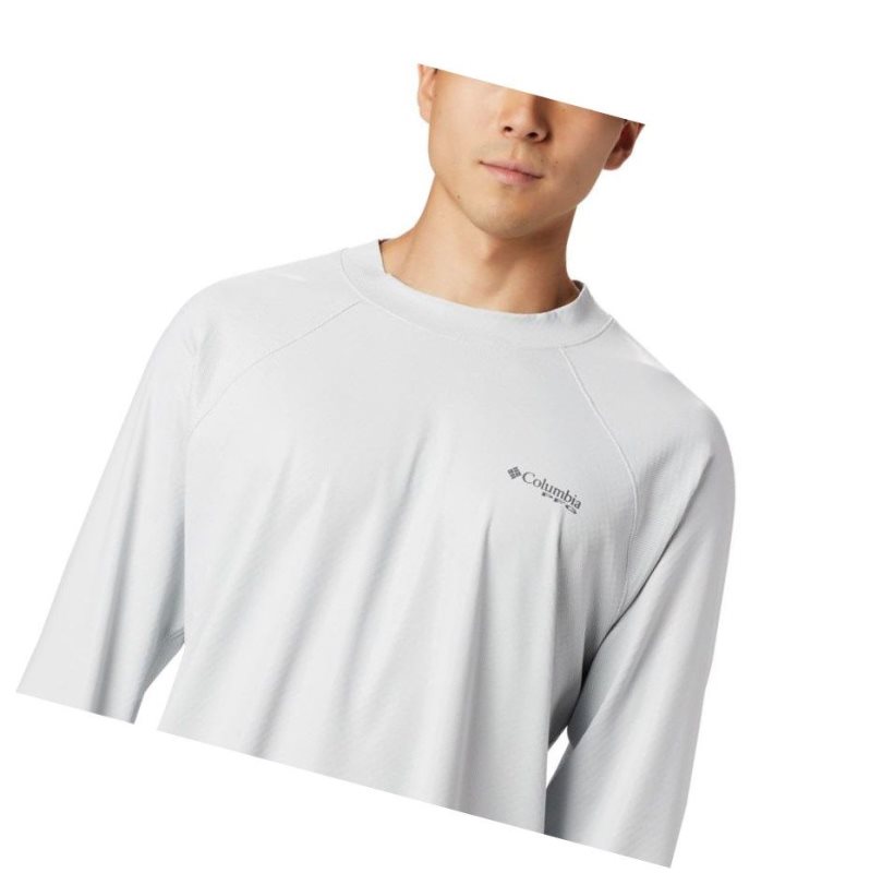 Bluza Columbia PFG Terminal Deflector Zero Mock Long Sleeve Męskie Szare | 13DBLNCSO