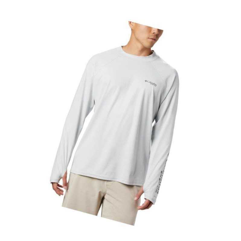 Bluza Columbia PFG Terminal Deflector Zero Mock Long Sleeve Męskie Szare | 13DBLNCSO