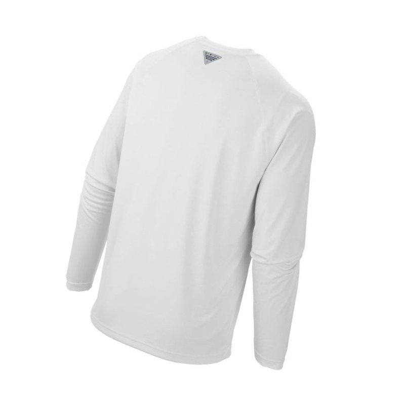 Bluza Columbia PFG Terminal Tackle?Long Sleeve Tall Męskie Białe | 52UKIPBNX