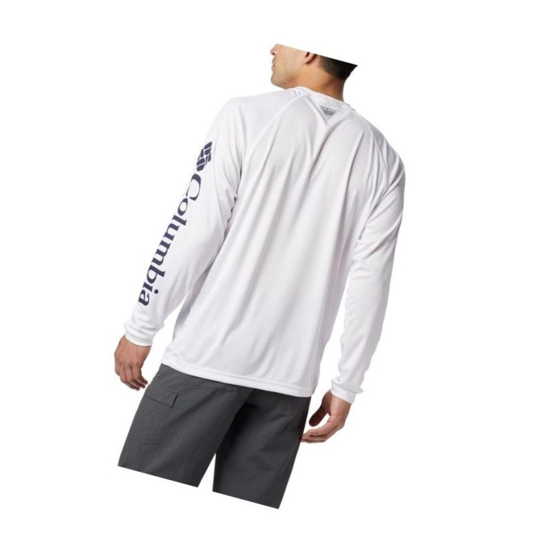 Bluza Columbia PFG Terminal Tackle?Long Sleeve Tall Męskie Białe | 52UKIPBNX