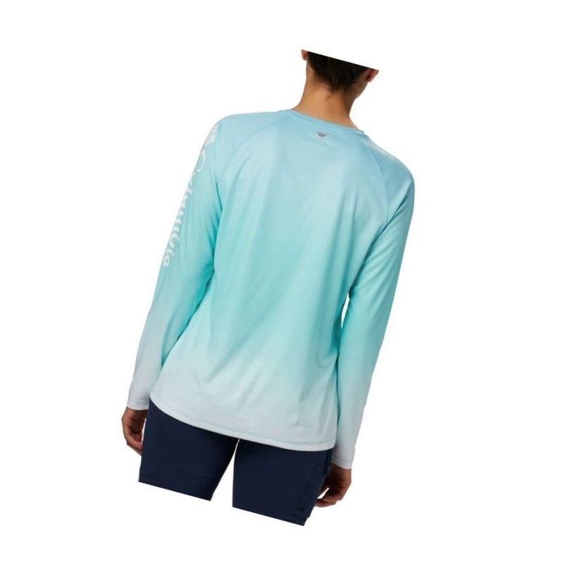 Bluza Columbia PFG Tidal Deflector Long Sleeve Damskie Niebieskie | 98WGIMTCV