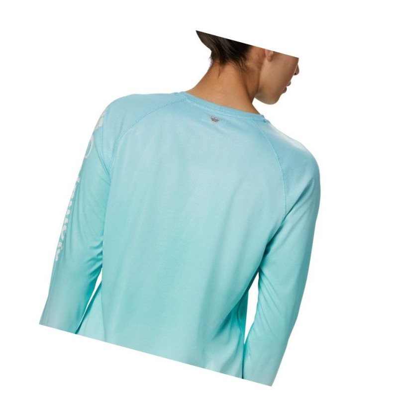 Bluza Columbia PFG Tidal Deflector Long Sleeve Damskie Niebieskie | 98WGIMTCV