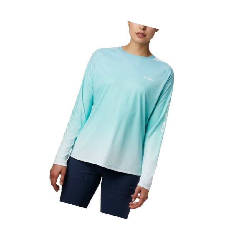 Bluza Columbia PFG Tidal Deflector Long Sleeve Damskie Niebieskie | 98WGIMTCV