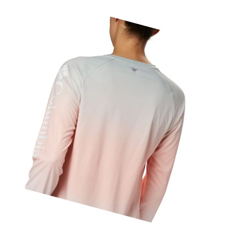 Bluza Columbia PFG Tidal Deflector Long Sleeve Damskie Różowe | 98ZNEQFUV