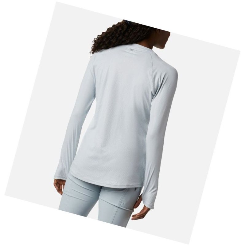 Bluza Columbia PFG Tidal Deflector Zero Mock Long Sleeve Damskie Szare | 94TBDVPFK