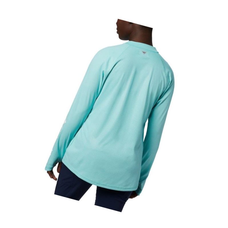 Bluza Columbia PFG Tidal Deflector Zero Mock Long Sleeve Damskie Niebieskie | 18MOXITDC