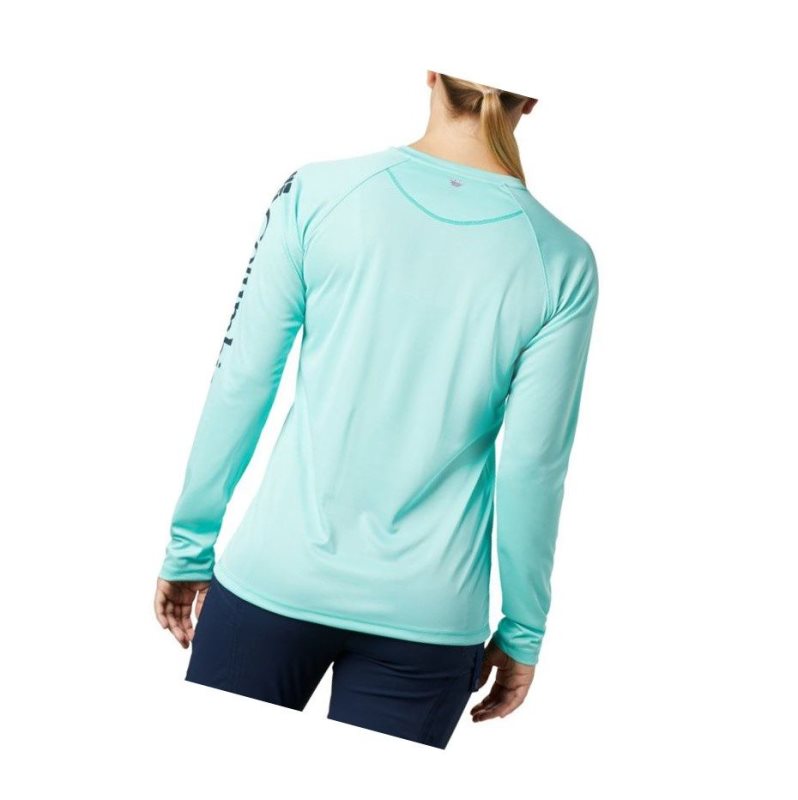 Bluza Columbia PFG Tidal Heather Long Sleeve Damskie Granatowe | 78PFJDQKN