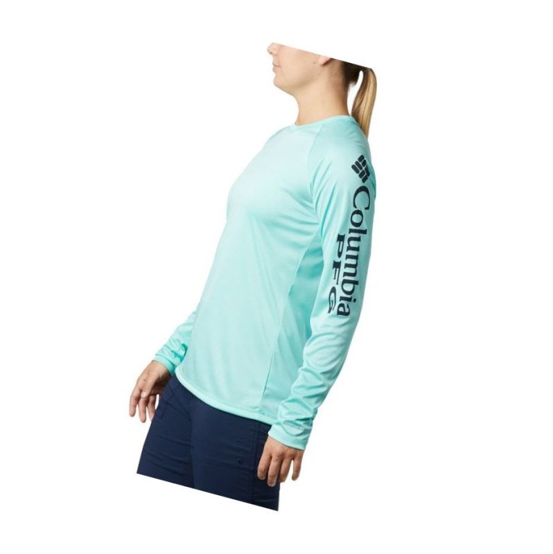 Bluza Columbia PFG Tidal Heather Long Sleeve Damskie Granatowe | 78PFJDQKN