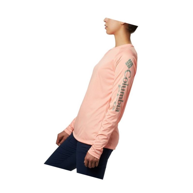 Bluza Columbia PFG Tidal Heather Long Sleeve Damskie Różowe | 28TFPSAUK