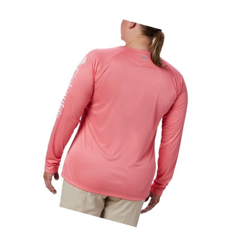 Bluza Columbia PFG Tidal II Long Sleeve Plus Size Damskie Białe | 93EAWCGBF