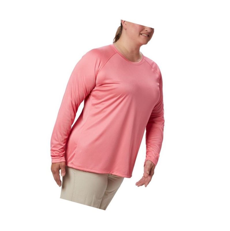 Bluza Columbia PFG Tidal II Long Sleeve Plus Size Damskie Białe | 93EAWCGBF