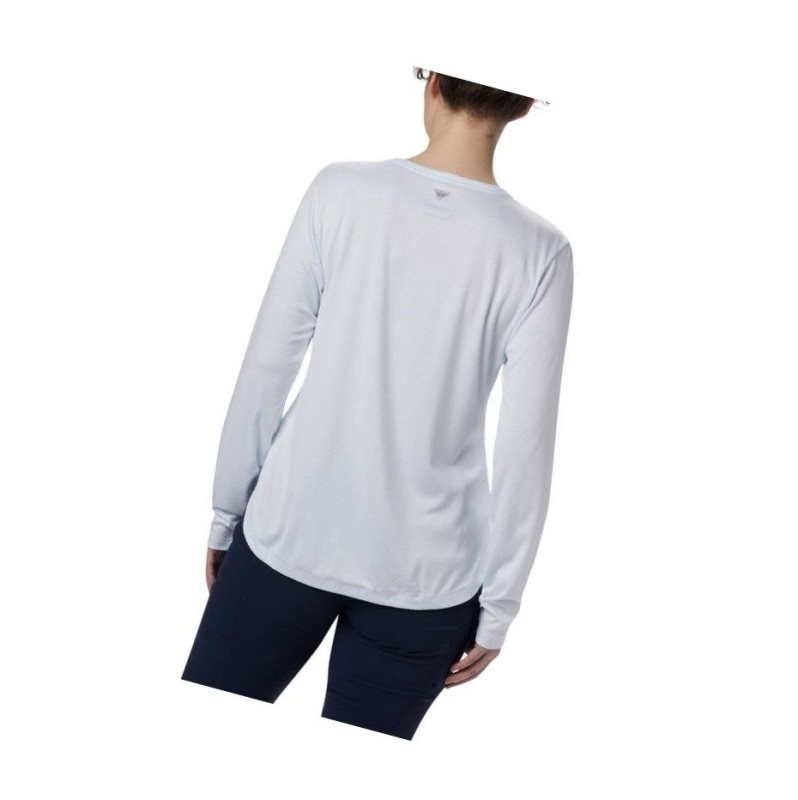 Bluza Columbia PFG Zero Long Sleeve Damskie Białe | 40OREMDLS