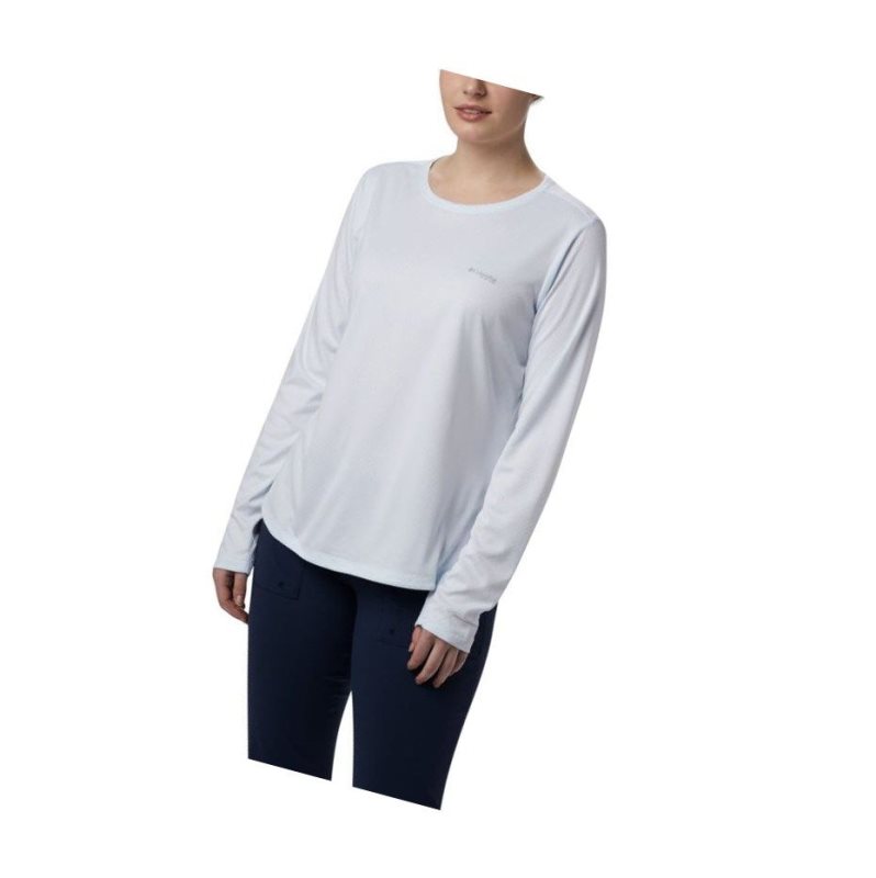 Bluza Columbia PFG Zero Long Sleeve Damskie Białe | 40OREMDLS