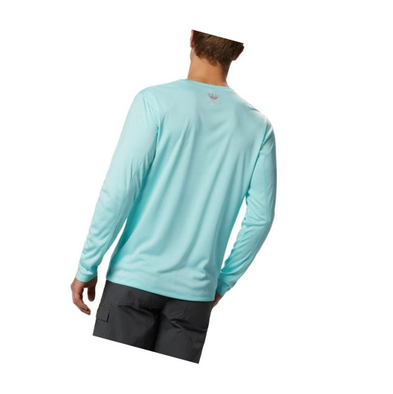 Bluza Columbia PFG Zero Rules Long Sleeve Męskie Głęboka Niebieskie | 05WGKCFDJ