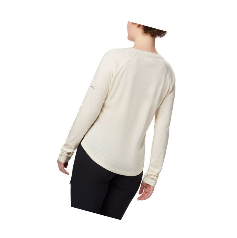 Bluza Columbia Pilsner Peak Knit Long Sleeve Damskie Kremowe | 91BNXOMCA