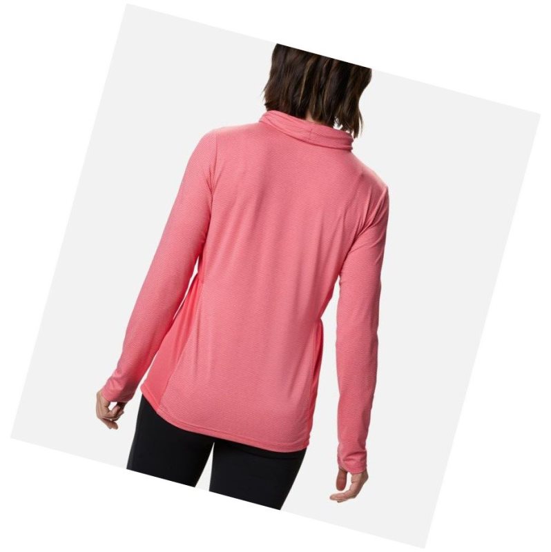 Bluza Columbia Piney Ridge Long Sleeve Knit Damskie Głęboka Różowe | 62FTHKOLY