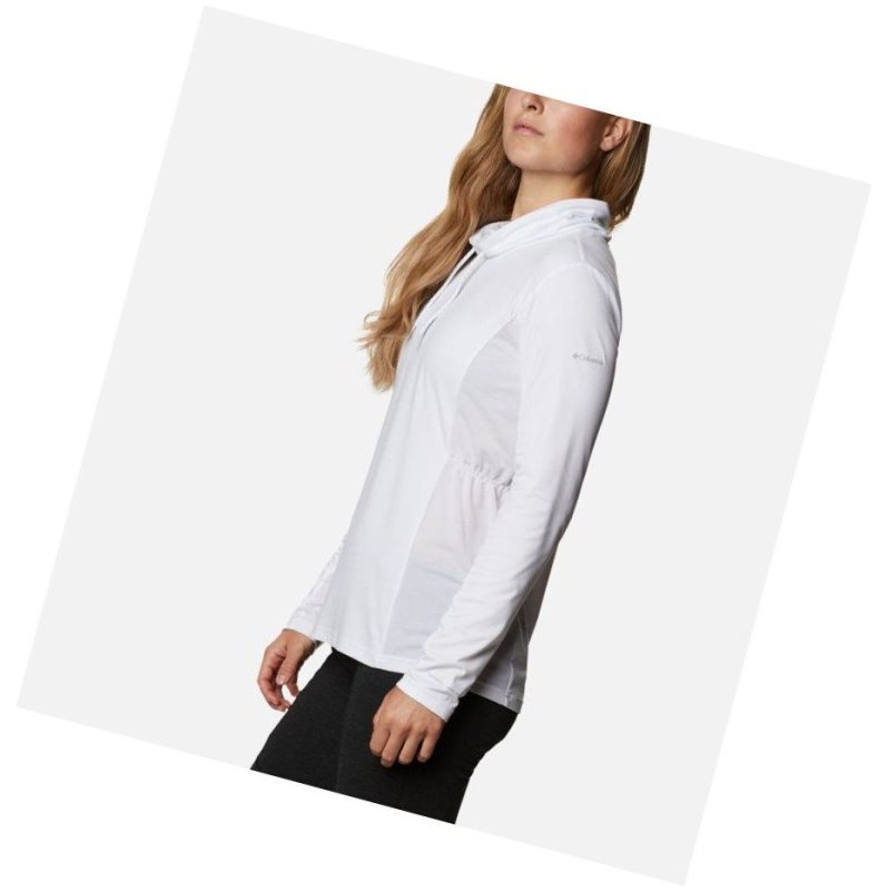 Bluza Columbia Piney Ridge Long Sleeve Knit Damskie Białe | 31JKHVFNW