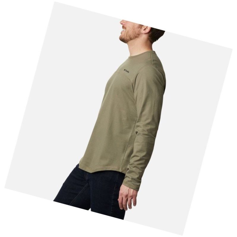 Bluza Columbia Rugged Ridge Long Sleeve Crew Męskie Szare Zielone | 59VWOJSBK