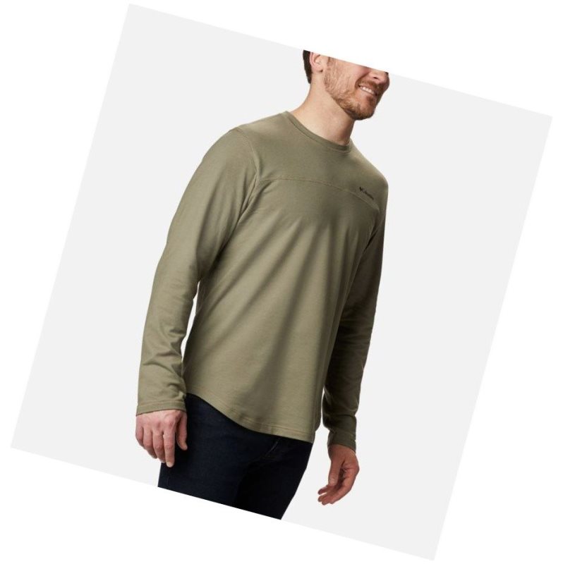 Bluza Columbia Rugged Ridge Long Sleeve Crew Męskie Szare Zielone | 59VWOJSBK