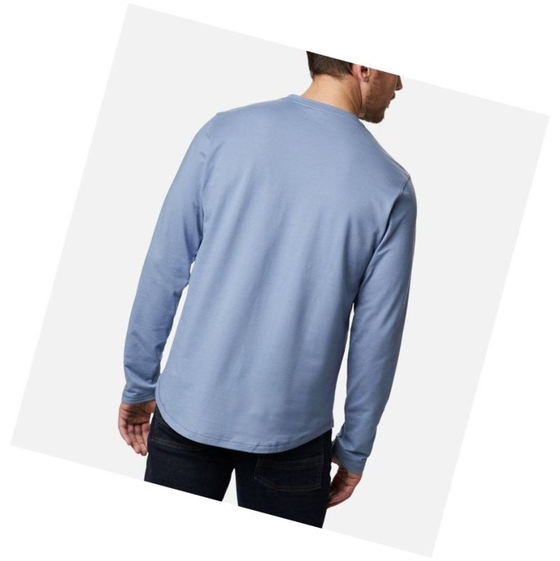 Bluza Columbia Rugged Ridge Long Sleeve Crew Męskie Niebieskie Szare | 40IPDHXZV