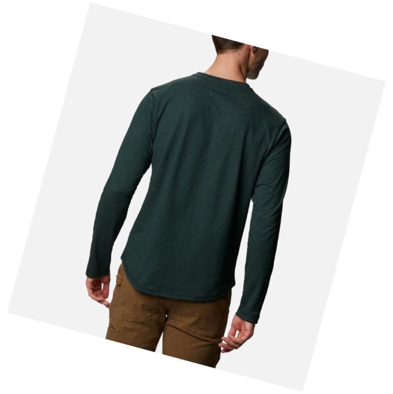 Bluza Columbia Rugged Ridge Long Sleeve Crew Męskie Zielone | 27ZDJKCXQ